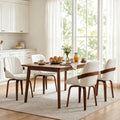 Swivel Dining Chairs Set of 4, Mid Century Modern Swivel Dining Chairs with Arms，Upholstered Kitchen & Dining Room Side Chairs with Solid Wood Legs for Living Room