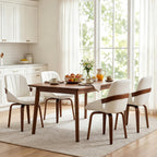 Swivel Dining Chairs Set of 4, Mid Century Modern Swivel Dining Chairs with Arms，Upholstered Kitchen & Dining Room Side Chairs with Solid Wood Legs for Living Room