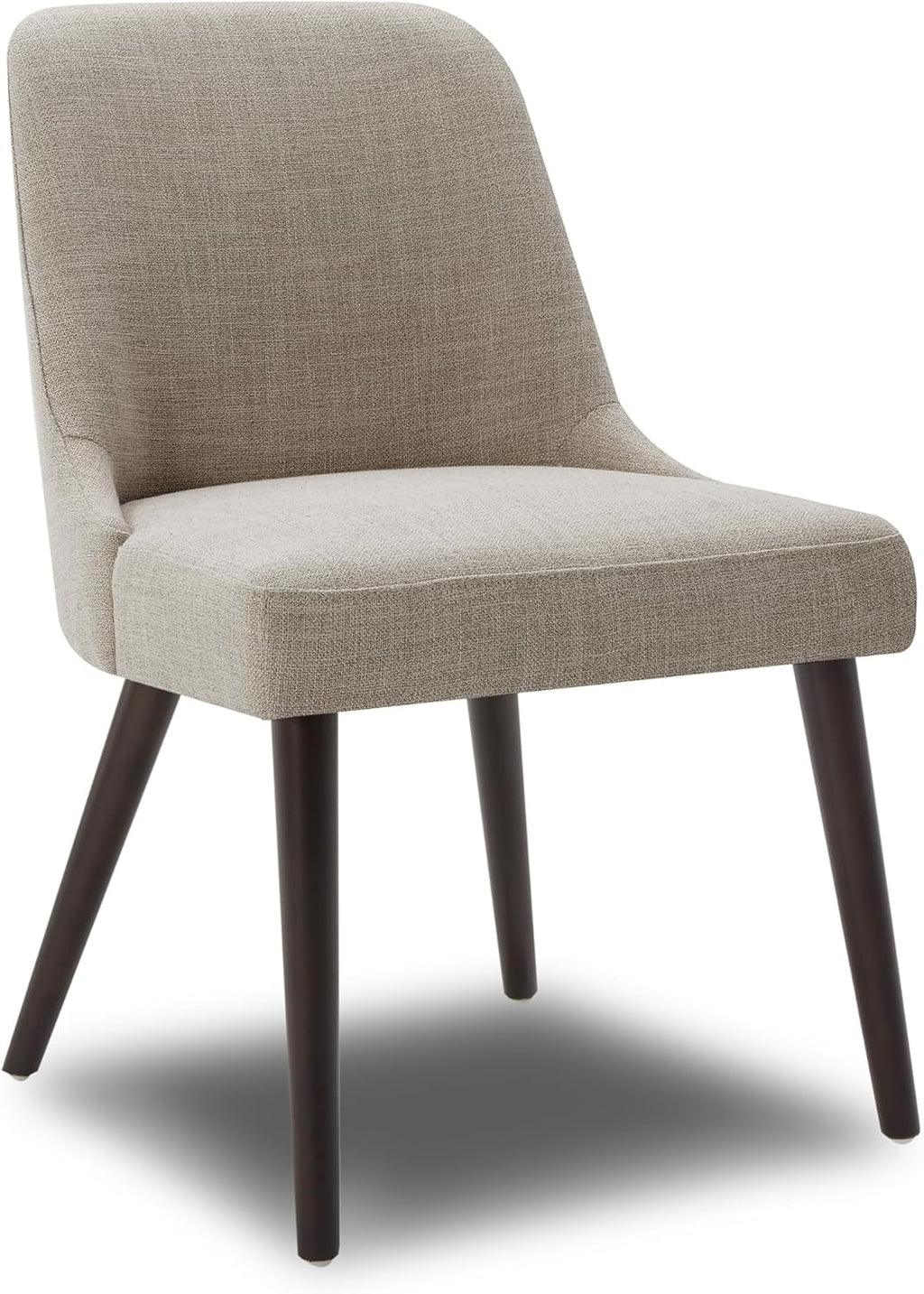 CHITA Mid-Century Modern Dining Chair, Upholstered Fabric Accent Chair for Dining Room, Set of 6, Beige