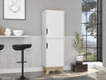 Modern Kitchen Pantry, White Storage Cabinet with 2 Doors, Easy to Maintain, for Dining Room