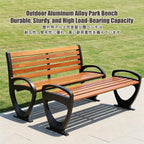 Patio Benches for Outdoors, Front Porch Benches Outdoor, Easy to Assemble, Suitable for Decorating Outdoor Paths, Courtyards, Lawns, Entrances, and Patios.(Yellow,120 * 33 * 77CM)