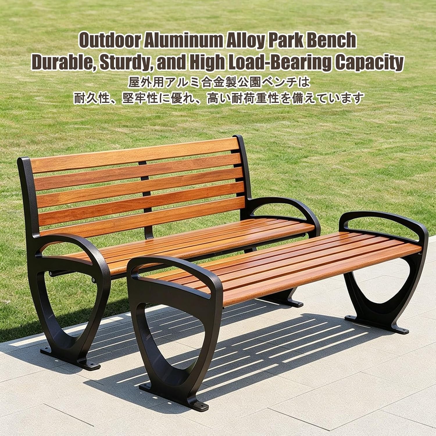 Patio Benches for Outdoors, Front Porch Benches Outdoor, Easy to Assemble, Suitable for Decorating Outdoor Paths, Courtyards, Lawns, Entrances, and Patios.(Yellow,120 * 33 * 77CM)