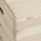 Zeller 13152 Boite multi-usage en bois de conifère avec couvercle, 40 x 30 x 24 cm
