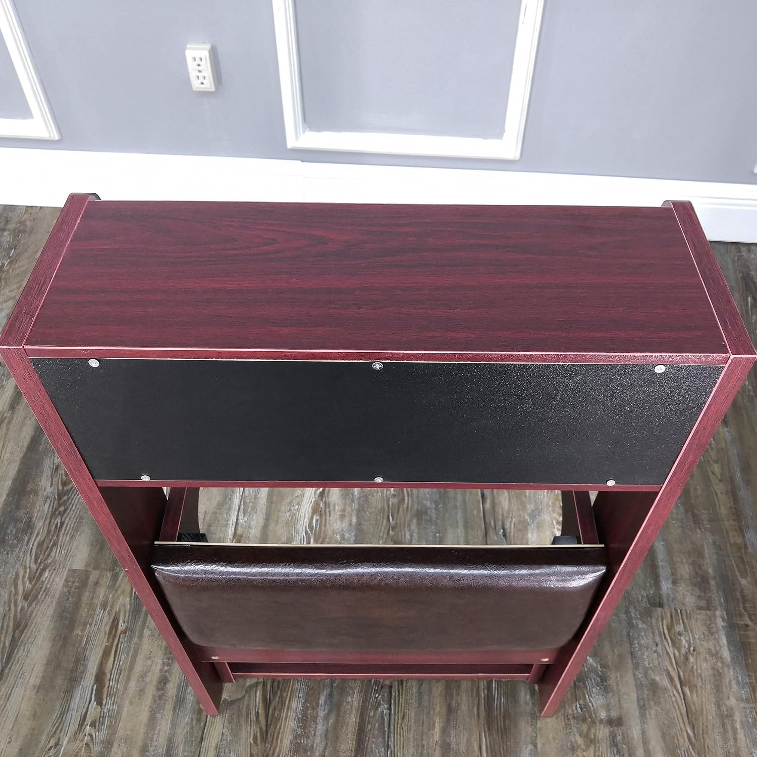 FixtureDisplays 32X20X20" Prayer Bench, Padded Kneeler with Book Shelf, Easy Fold-Away Prayer Table Chair 10104