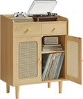 VASAGLE BOHOVEN Collection - Buffet Cabinet, Sideboard Storage Cabinet with Rattan-Like Doors and Drawers, Accent Cabinet, Adjustable Shelf, Boho Style, for Living Room, Oak Beige