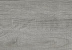 Accent Table, C Shaped, End, Side, Snack, Living Room, Bedroom, Grey Laminate, Black Metal, EN476