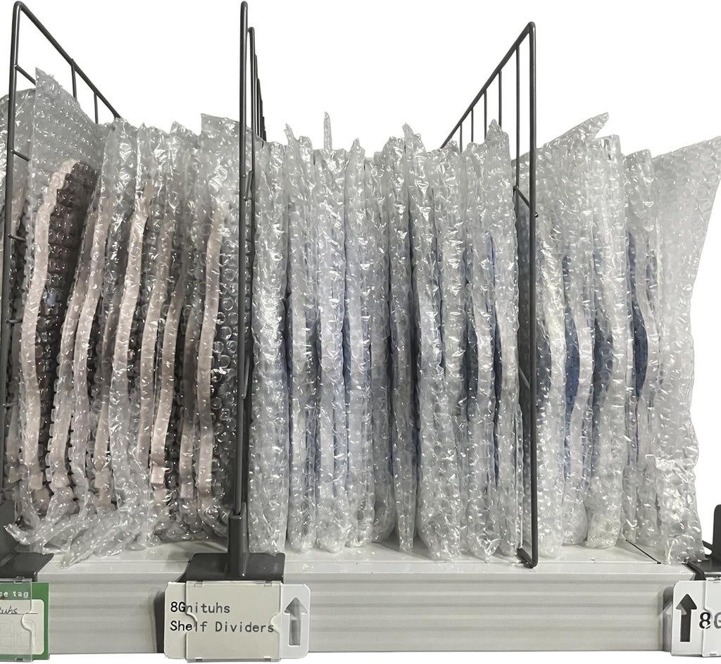 20 Pcs 60 * 40CM Pack Wire Shelf Divider, Closet Dividers Shelf Organizers, Ideal for Product Display and Organization, Retail Shelving by Clip Strip Marker Label，Separators for Clothes