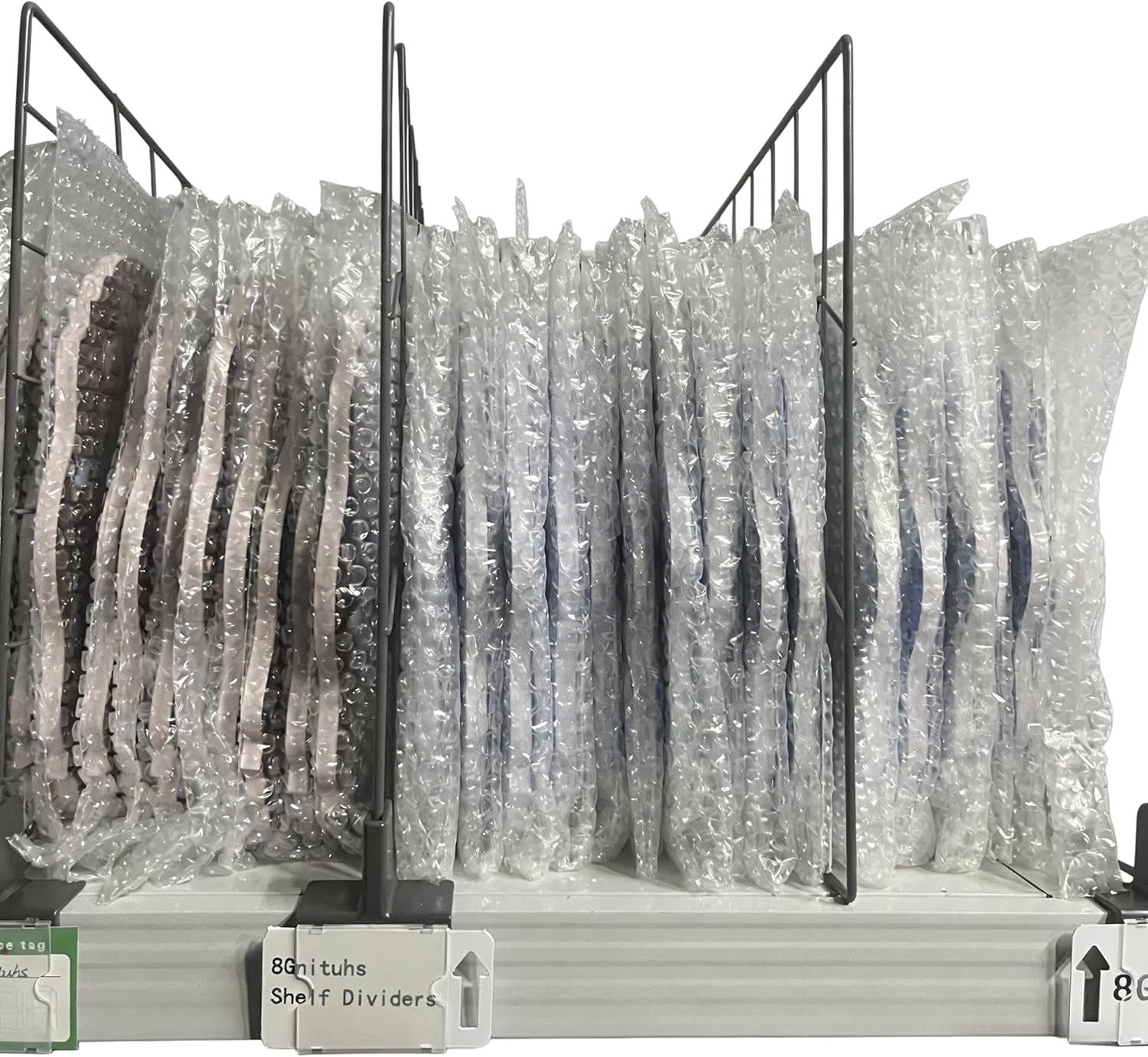 20 Pcs 60 * 40CM Pack Wire Shelf Divider, Closet Dividers Shelf Organizers, Ideal for Product Display and Organization, Retail Shelving by Clip Strip Marker Label，Separators for Clothes