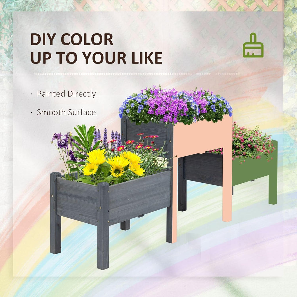 Ergonomic Three-Tier Raised Garden Bed for Vegetables and Herbs
