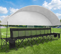 1MORE Soccer Bench with Canopy, Portable Folding Team Bench, 8 Seats Foldable Sideline Benches, Soccer Chair with Bag & Mesh Backrest, Adult Team Chair for Football
