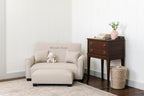 Customized Toddler Upholstered Sofa with Ottoman and Pillows