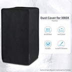 PlayVital Black Nylon Dust Cover for Xbox Series X Console, Soft Neat Lining Dust Guard, Anti Scratch Waterproof Cover Sleeve for Xbox Series X Console