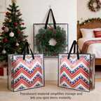 Heavy-Duty Clear Wreath Storage Bag & Sturdy Moving Box Alternative – 26 Inch Large Capacity Container with Zipper for Christmas Decorations, Seasonal Wreaths, Clothes, Bedding,Gift (4-Pack)