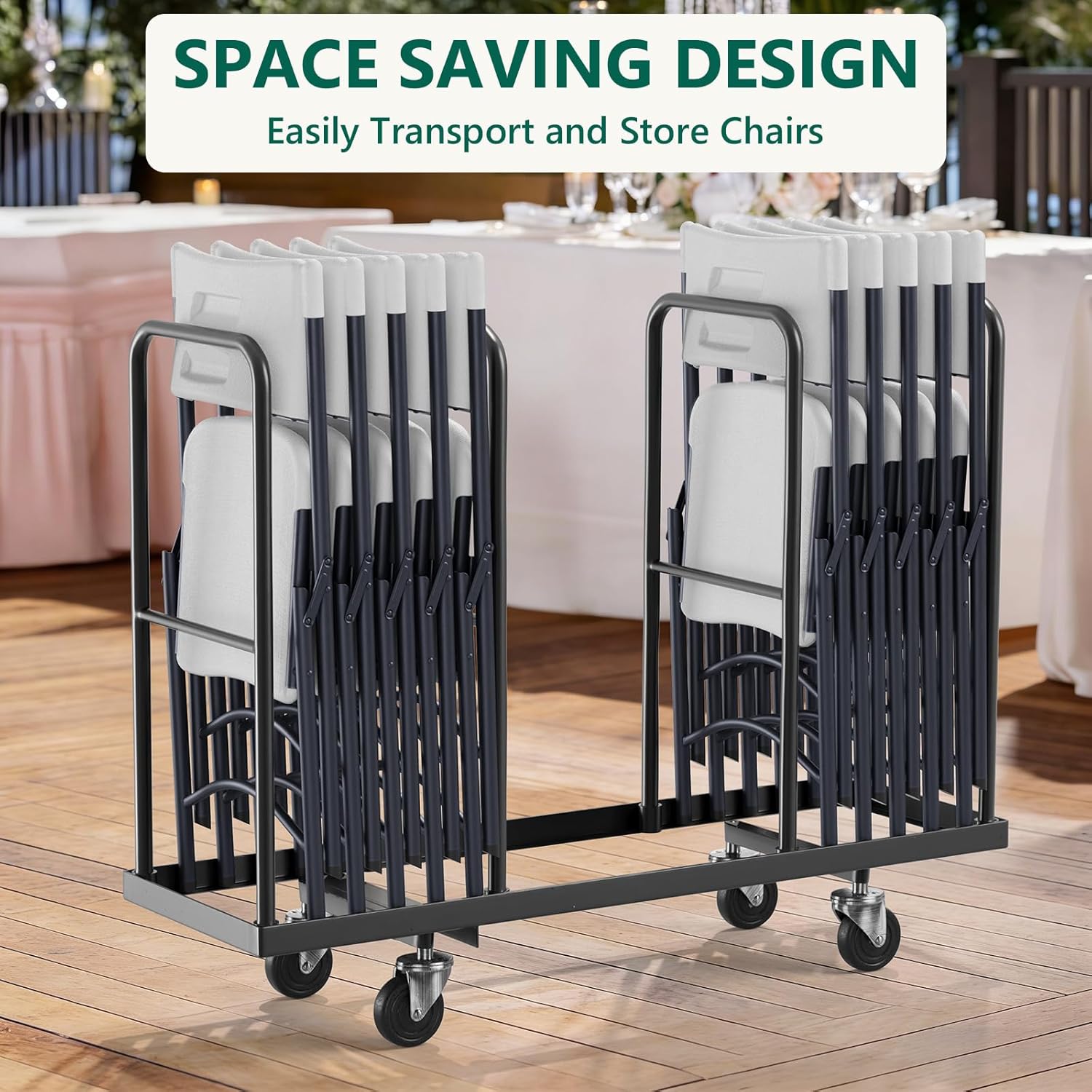 Folding Chairs 4 Pack, Outdoor Portable Foldable Chair with Steel Frame, 500lbs Capacity Heavy Duty Metal White Plastic Folding Chairs for Patio, Picnic, Kitchen, Dining