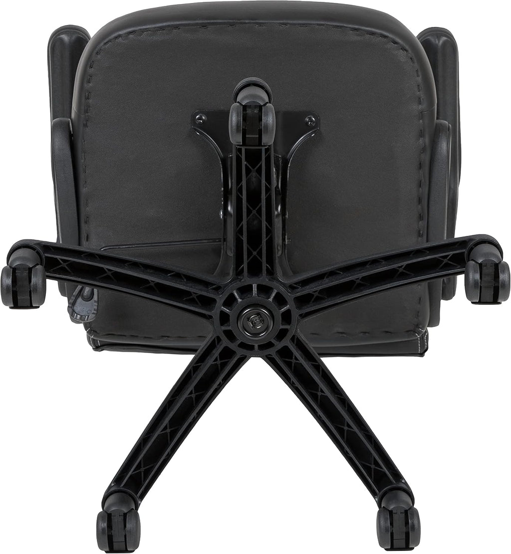 Flash Furniture X10 High-Back LeatherSoft Racing Style Gaming Chair with Flip-Up Arms, Ergonomic Padded Swivel Computer Chair, Blue/Black