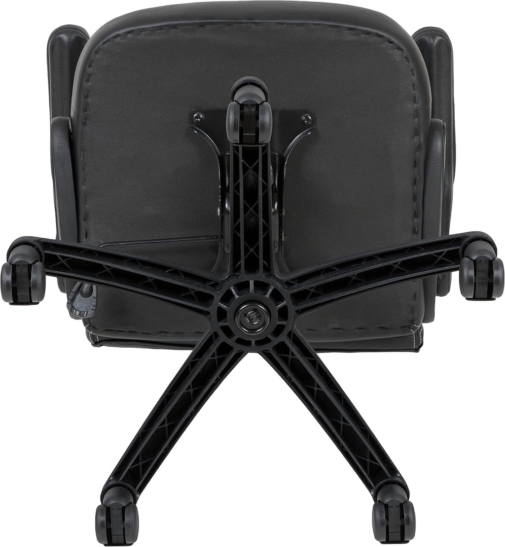 Flash Furniture X10 High-Back LeatherSoft Racing Style Gaming Chair with Flip-Up Arms, Ergonomic Padded Swivel Computer Chair, Blue/Black
