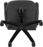 Flash Furniture X10 High-Back LeatherSoft Racing Style Gaming Chair with Flip-Up Arms, Ergonomic Padded Swivel Computer Chair, Blue/Black