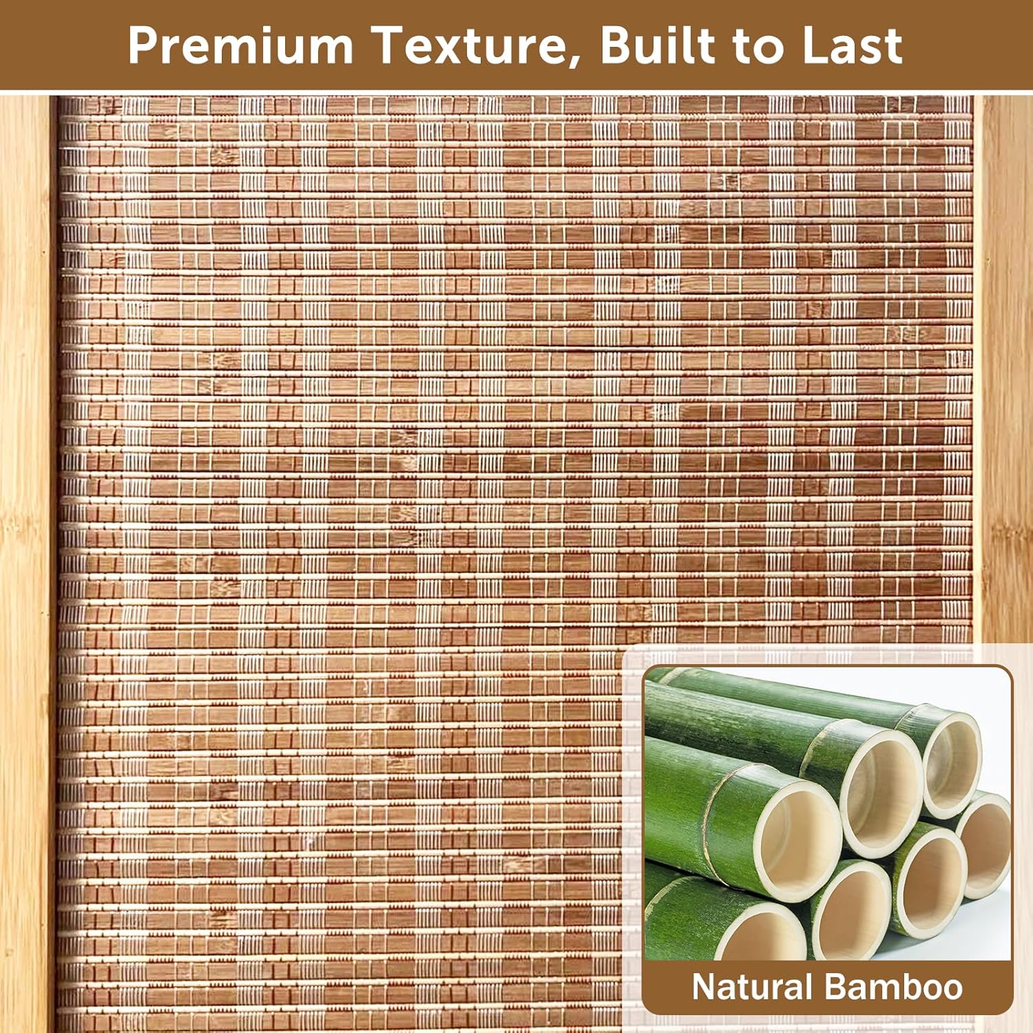Olela 4 Panel Folding Room Divider, 5.6ft Tall Bamboo Room Divider Screen with Rotating Support Feet, 71" Wide Portable Wooden Screen, Easy 2-Step Assembly, Privacy Screens for Indoor Home Bedroom