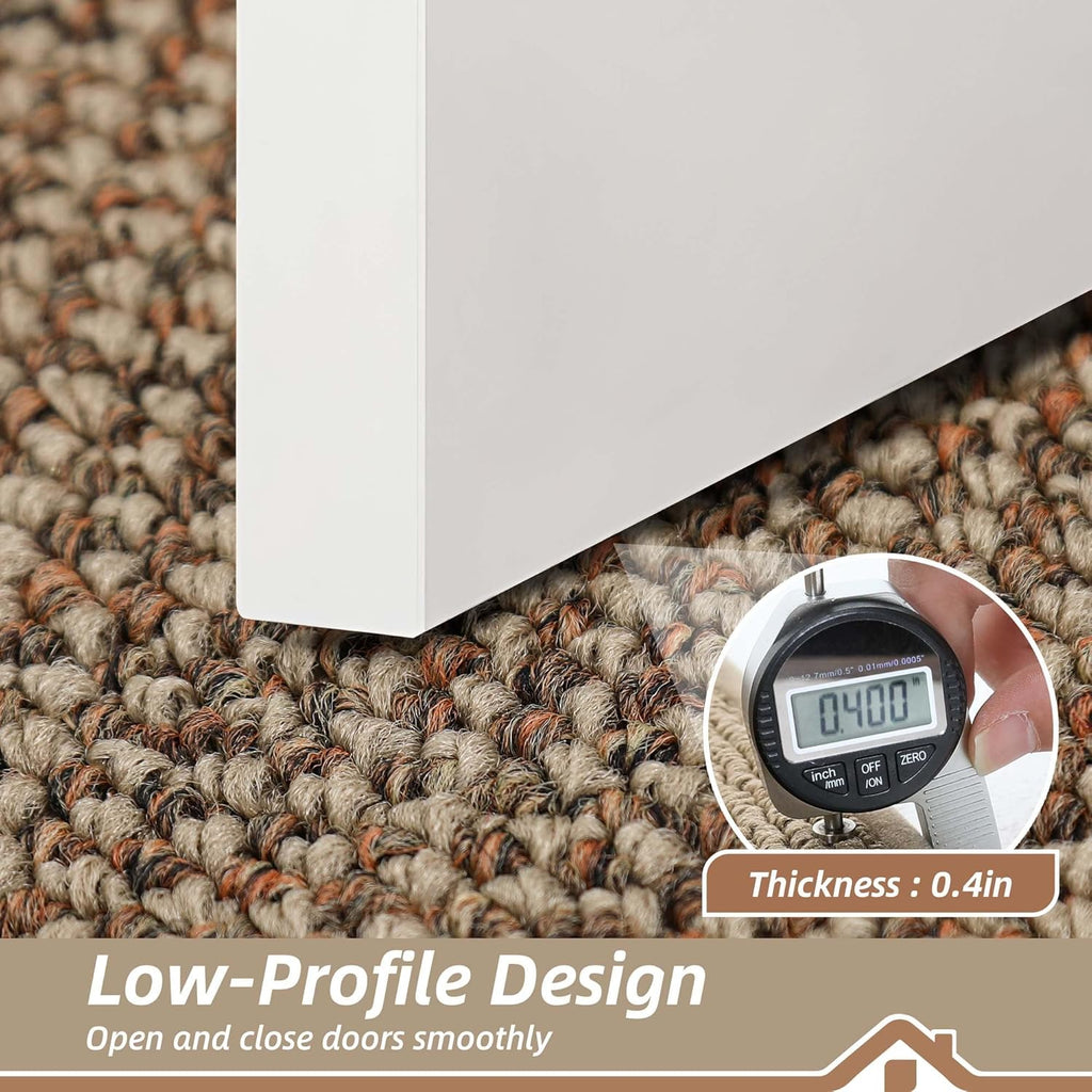 BEQHAUSE Indoor Door Mat 20" x 32", Dirt Trapper Door Mats Non-Slip Entryway Rugs Washable, Resist Dirt Absorbent Welcome Mat, Low Profile Floor Mats for Front Back Door and Entryway, Taupe