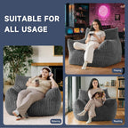 Oversized Bean Bag Chair for Living Room Furniture Bean Bag Chairs for Adults- Small Couch & Lounge Accent Chair for Living Room Chairs or Bedroom