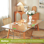 OstepDecor Clear Table Cover Protector 36 x 60 Inch, 1.5mm Thick Plastic Table Cover, Dining Table Protector Pad, Waterproof & Easy Cleaning PVC Desk Mat for Dresser, Coffee & Kitchen Wooden Tabletop