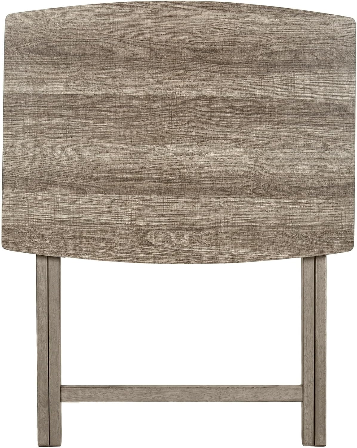 Folding Tray Table Rustic Gray Wooden Oversized TV Tray Table Portable Foldable Side Table Laptop Desk for Living Room Bedroom Small Spaces No Assembly Required