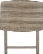 Folding Tray Table Rustic Gray Wooden Oversized TV Tray Table Portable Foldable Side Table Laptop Desk for Living Room Bedroom Small Spaces No Assembly Required