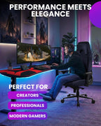Arozzi Vernazza XL Soft PU Ergonomic Computer Gaming/Office Chair with High Backrest, Recliner, Swivel, Tilt, Rocker, Adjustable Height and Adjustable Lumbar and Neck Support - Pure Black