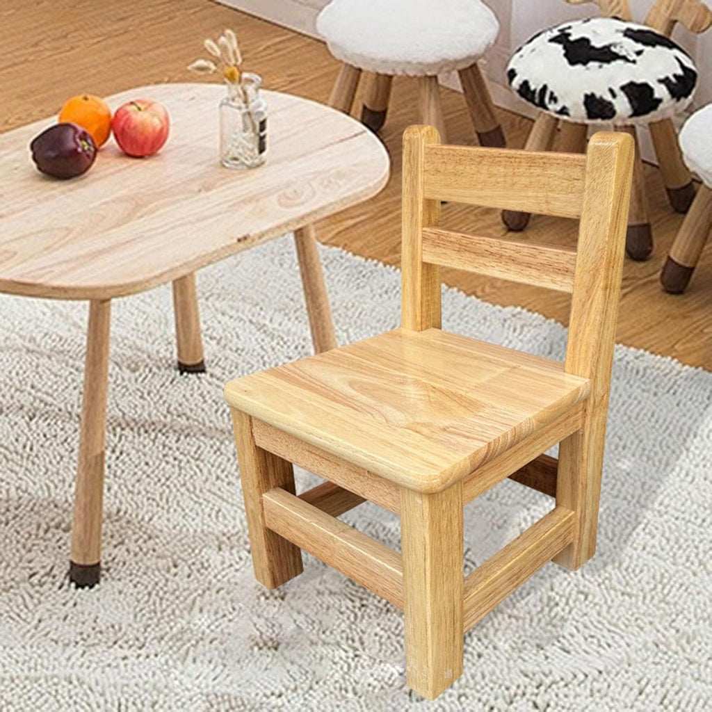 for Children Fully Assembled Stable Ottoman Ladderback Sturdy for Kindergarten Doorway Apartment Living Room, Sitting Height 25cm