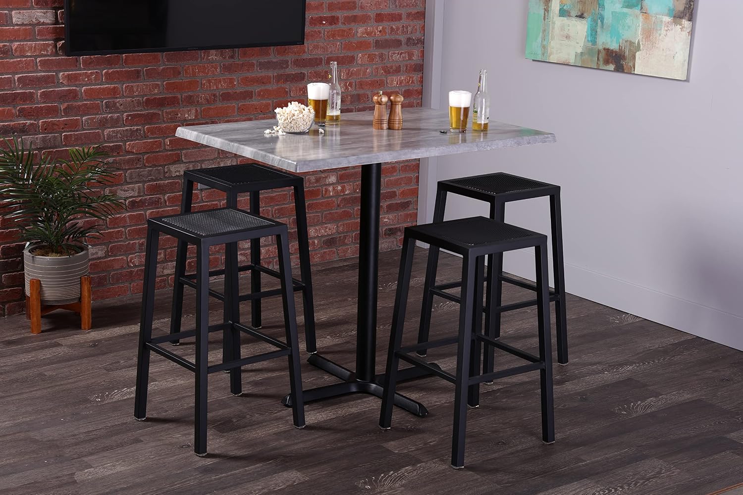 30" x 48" White Ash, Indoor/Outdoor All-Season EnduroTop Table Top with Umbrella Hole