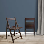 Casual Home Wooden Folding Chairs 2-Pcs Set - Espresso