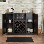 Mid-Century Retro Wine Cabinet, Storage Cupboard for Kitchen Living Dining Room Hallway,for Kitchen Home