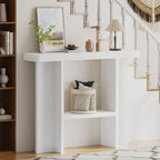senlin Sofa Table, 47 Inch Console Table, Narrow Entryway Table for Hallway, Behind The Couch, Living Room, Foyer, Easy Assembly (White)