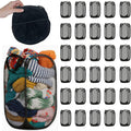 30 Pack Commercial Pop Up Laundry Hampers, 112L Large Capacity, Foldable Mesh with Steel Frame, Oxford Fabric Bulk Laundry Baskets for Hotels, College Dorm and Property Management,15.7x 27.6 inch