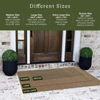 WaterHog Squares Front Door Mat Indoor Outdoor Entrance, Absorbent All-Weather Doormat with Non-Slip Rubber Backing, Dirt & Moisture Trapper, Low Profile, Easy Clean, Made in USA, 23"x35.5" Camel