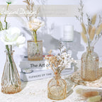 TBWIND Glass Bud Vase Set of 24, Small Amber Flower Vases for Centerpieces in Bulk, Mini Vintage Vase for Wedding Decor, and Home Table Décor