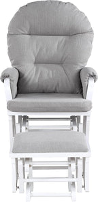 Glider Ottoman White,Oyster