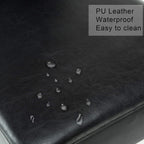 LSSPAID Dining Chairs Set of 6, Modern Stylish PU Leather Upholstered Parson Chair, Dining Room Chairs with Solid Wood Legs for Kitchen Living Room, Black