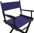 TLT Personalized 30" Bar Height Director’s Chair – Custom Imprinted Contemporary Design – Black Frame – Folding Tall Bar Stool Chair for Home, Patio, Events & Trade Shows - Purple Canvas