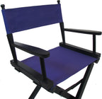 TLT Personalized 30" Bar Height Director’s Chair – Custom Imprinted Contemporary Design – Black Frame – Folding Tall Bar Stool Chair for Home, Patio, Events & Trade Shows - Purple Canvas