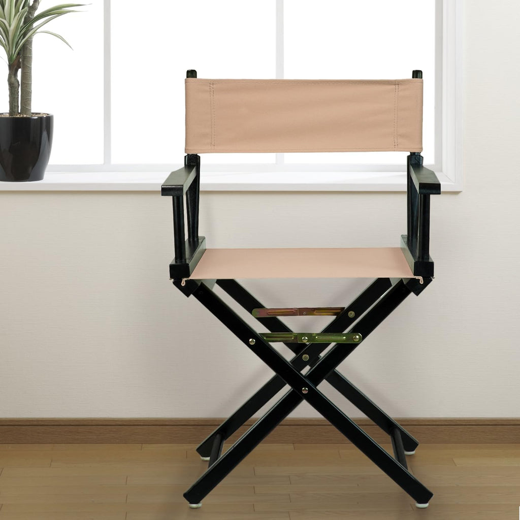 Casual Home 18" Director's Chair Black Frame with Tan Canvas