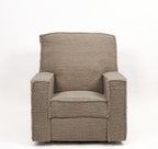 Storkcraft Texas Nursery Power Recliner Swivel Glider – Oeko-TEX 100 Certified, Nursery Rocking Chair with Push-Button Electronic Recline Function, USB-A and USB-C Charging Ports (Brown Sugar Sherpa)