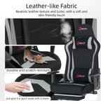 Fabric Gaming Chair, Skin-Friendly and Breathable, Manufactured by A Reputable Manufacturer, Safe and Stable, Specially Designed for Gaming.with Footrest Mg(1005-Gray)