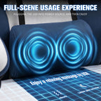 Gaming Chair with Footrest, Gaming Chair for Adults with Massage Lumbar Support, High Back Ergonomic Computer Chair, Breathable Fabric, Pocket Spring Cushion, 150°Reclining & Linkage Armrests, Blue