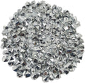 WGVI WGV Acrylic Ice Rock Crystals Treasure Gems for Table Scatters, Vase Fillers, Wedding, Banquet, Party, Event, Birthday Decor (Approx 150 pcs per Bag), 1 Bag, 1 Pound, Silver