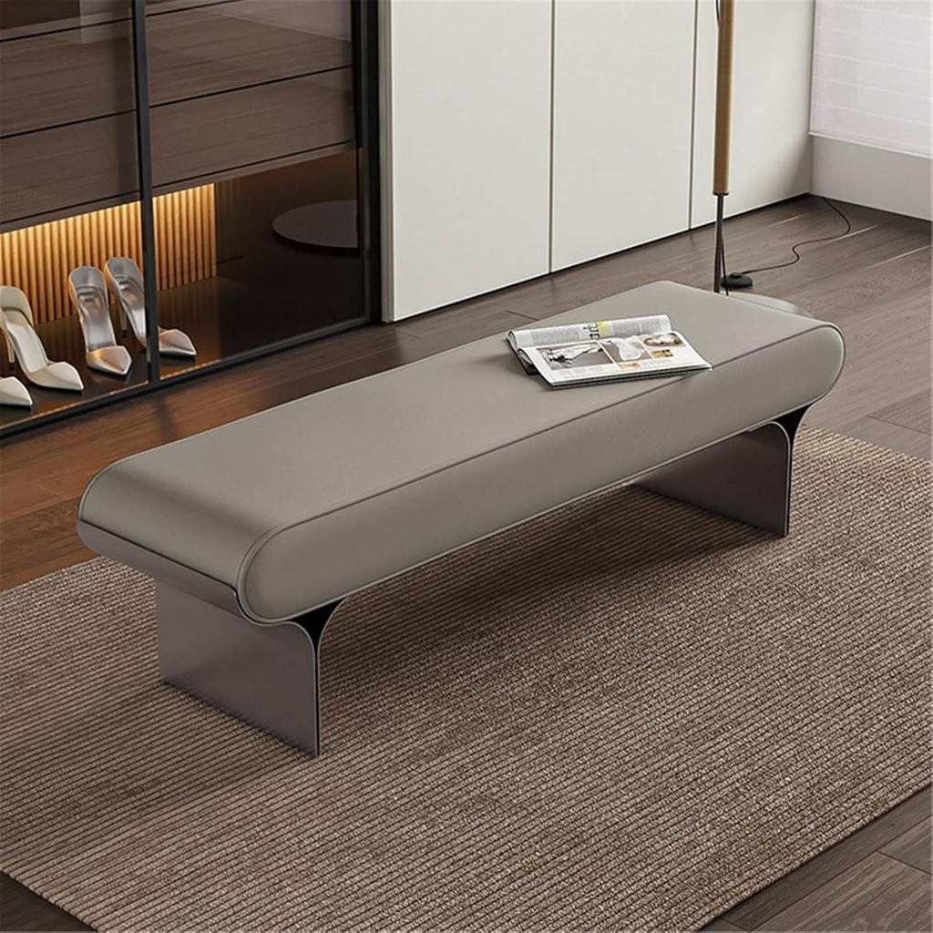 Modern Bedside Bench Bedroom Home Use Dressing Room Shoe Changing Entryway(Small)