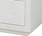 Bali & pari Kai Grasscloth End Table - 2-Drawer Accent Table or Nightstand with Open Shelf, Handwoven Decor for Bedroom or Living Room