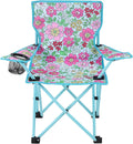 KABOER Kids Outdoor Folding Lawn and Camping Chair with Cup Holder and Carrying Bag, Children's Camping Chairs