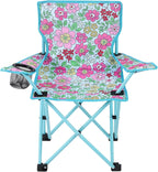 KABOER Kids Outdoor Folding Lawn and Camping Chair with Cup Holder and Carrying Bag, Children's Camping Chairs