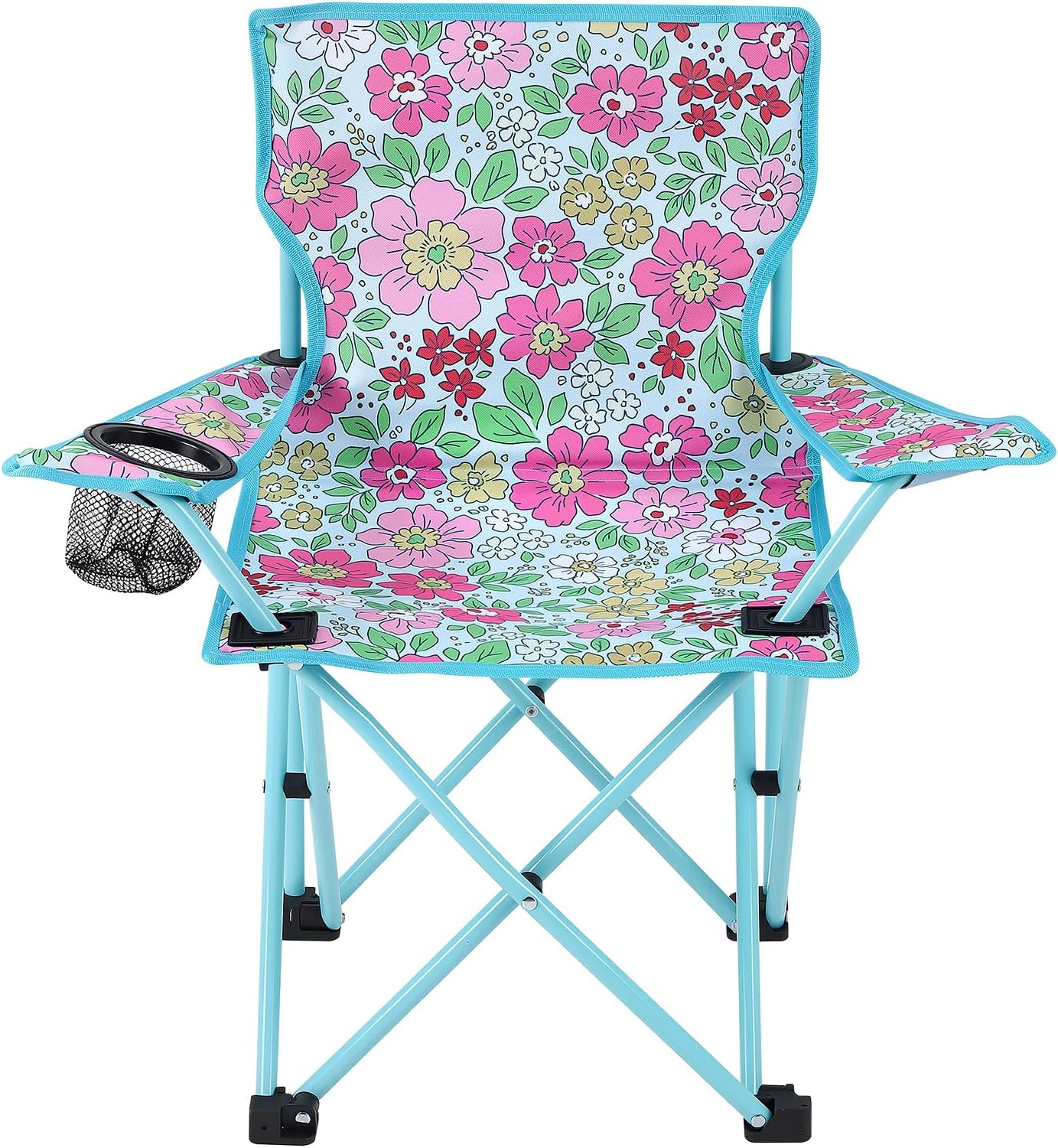 KABOER Kids Outdoor Folding Lawn and Camping Chair with Cup Holder and Carrying Bag, Children's Camping Chairs